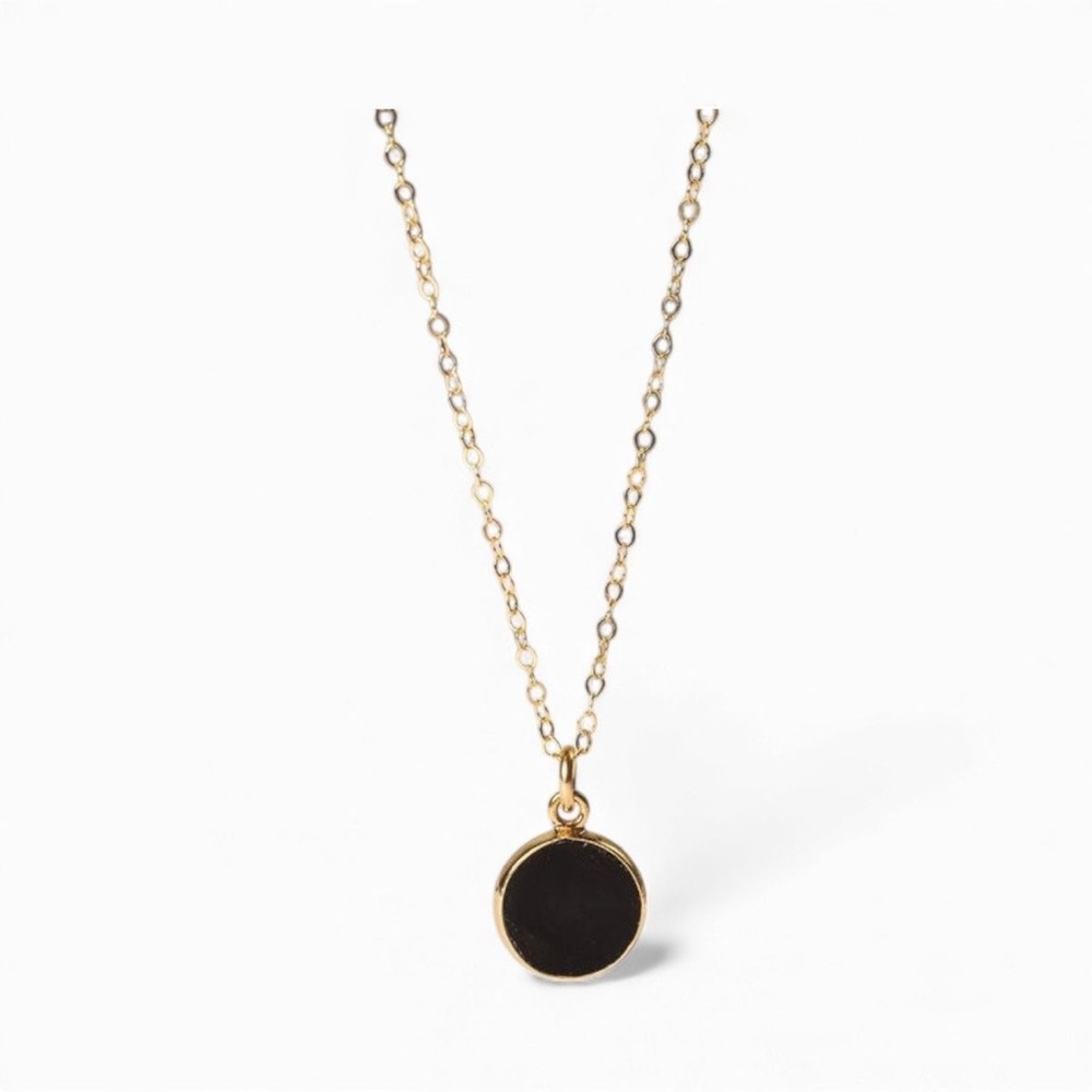 Kate Spade Gold and Black Pendant Necklace